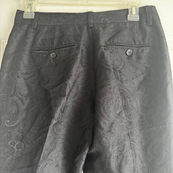 EXPRESS DESIGN STUDIO Straight Leg Printed Fabric  Pants - Size 0 - Picture 2 of 6